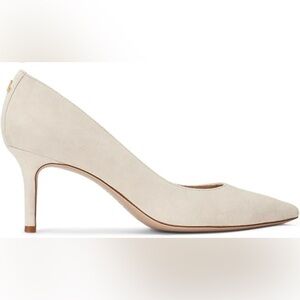 Lauren Ralph Lauren Lanette Suede Elegant Cream Women's Pumps